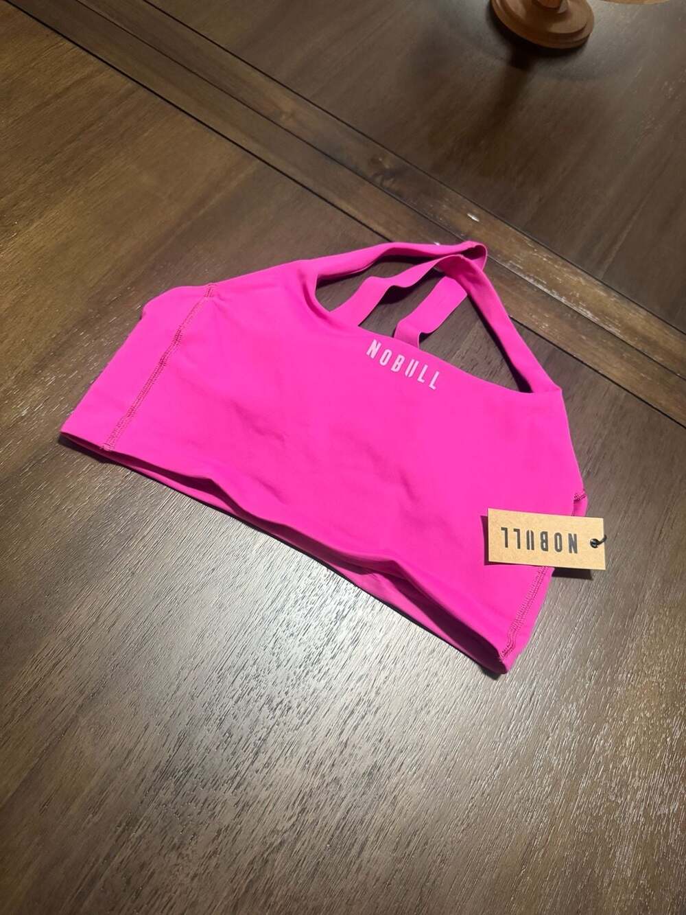 NoBull Longline Sports Bra Size M Fuchsia Red